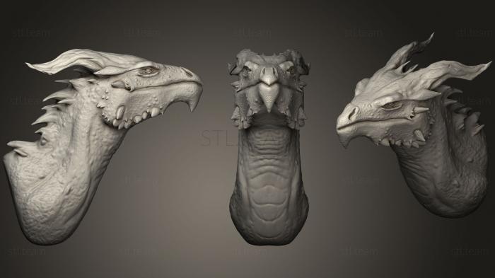 3D model Dragon Head Bust (STL)